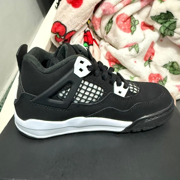 Jordan Black and White High-Top Sneakers